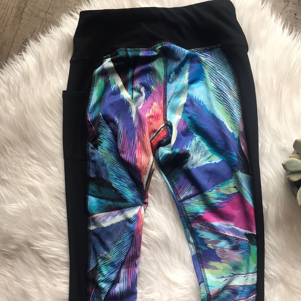 X by Gottex Colorful Capri leggings SP EUC - Picture 5 of 12